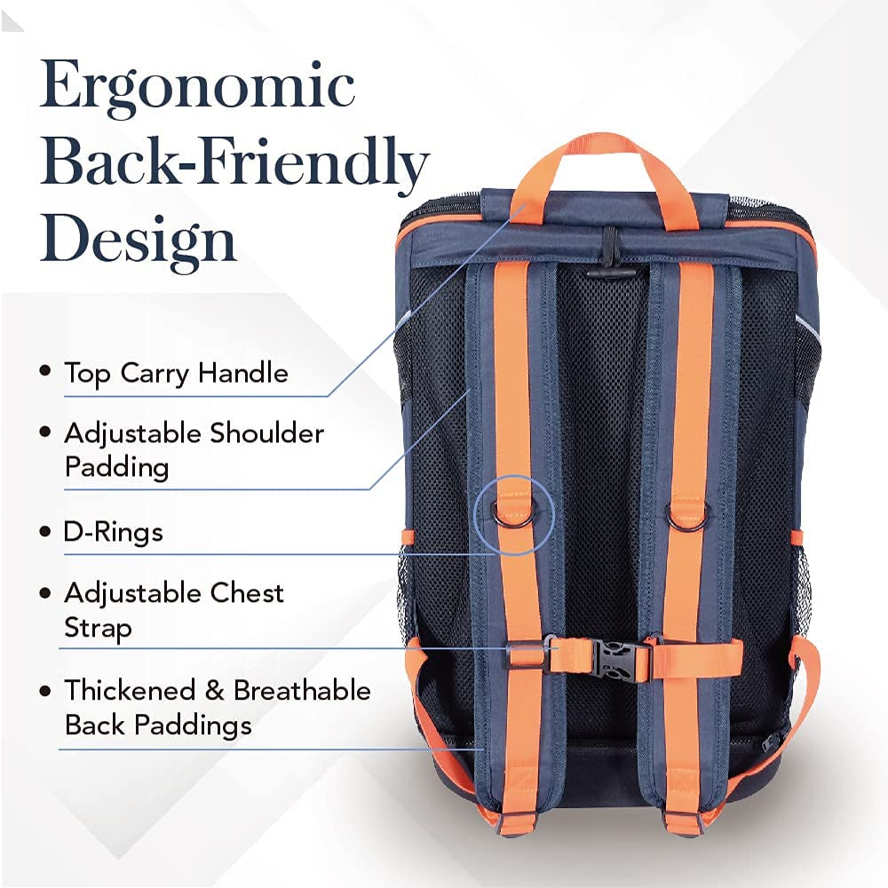 Ultralight-Pro Pet Carrier Backpack, Navy Blue
