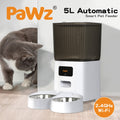 Pawz 5L Automatic Pet Feeder Double Bowl Dog Cat Auto Smart Food Dispenser Timer