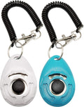 Training Clicker for Pet like Dog Cat Horse Bird Dolphin Puppy with Wrist Strap, 2 Pack