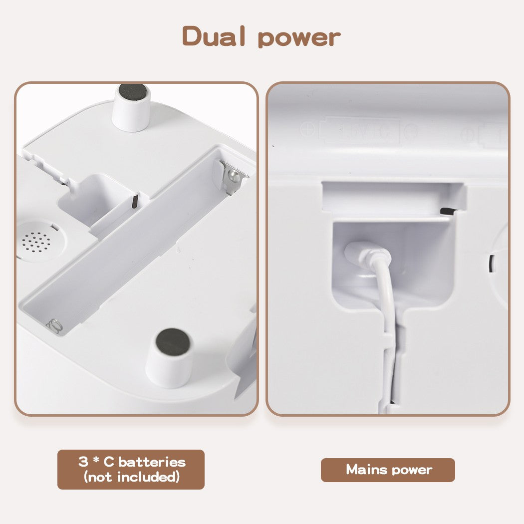 Pawz 5L Automatic Pet Feeder Double Bowl Dog Cat Auto Smart Food Dispenser Timer