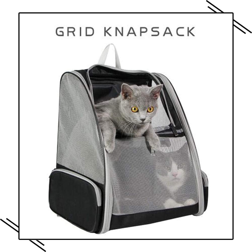 Innovative Traveler Bubble Backpack Pet Carriers for Cats and Dogs (Grey)